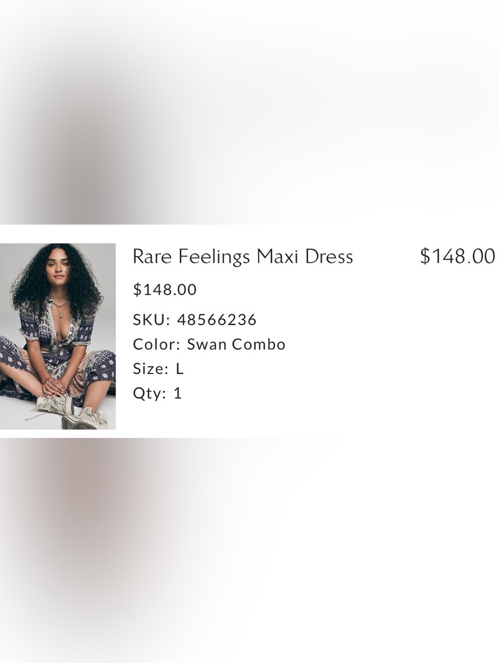 Free People Rare Feelings Maxi Dress Large - Picture 8 of 8